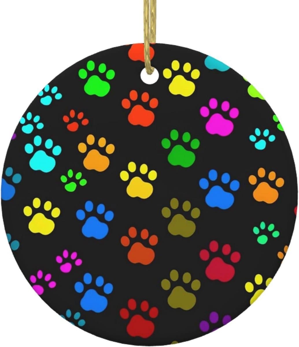 Kerstboom Hanger - Kerstdecoratie - Feestelijke Sfeer - Keramisch Materiaal - 2.8 x 2.8 cm - Wit