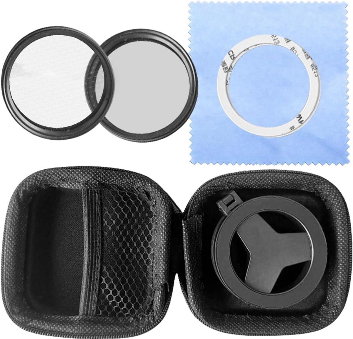 Polarisatiefilter Camera - CPL Filter - Foto Kwaliteit Verbeteren - Magnetische Snell montage - 58 mm - Zwart