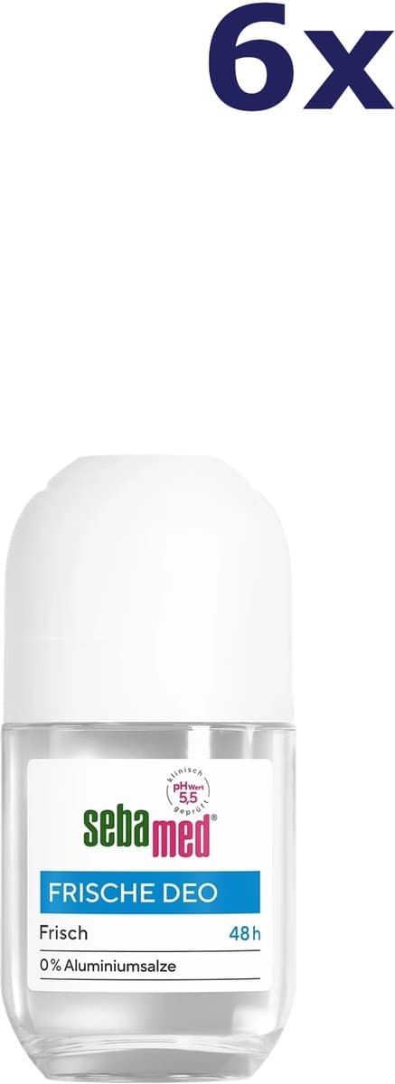 6x Sebamed Fresh Deodorant Roll-On 50 ml