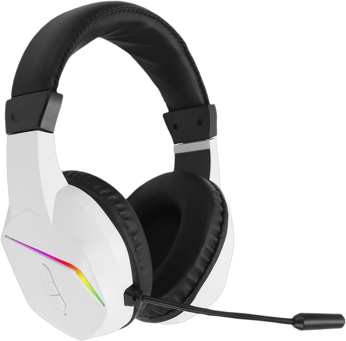 Draadloze Gaming Headset - Oordopjes met microfoon - Online communicatie - AI Ruisonderdrukking - 40 uur batterij - Wit
