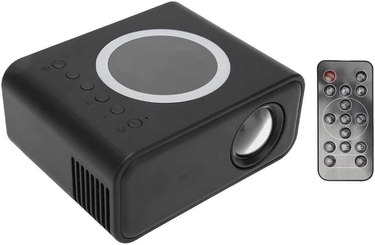 OmGoods - Dailygoody - Miniprojector - Draagbare Projector - Full HD Thuisbioscoop - Zwart - Films Projecteren - Geschikt voor Telefoons en Tablets - Compa