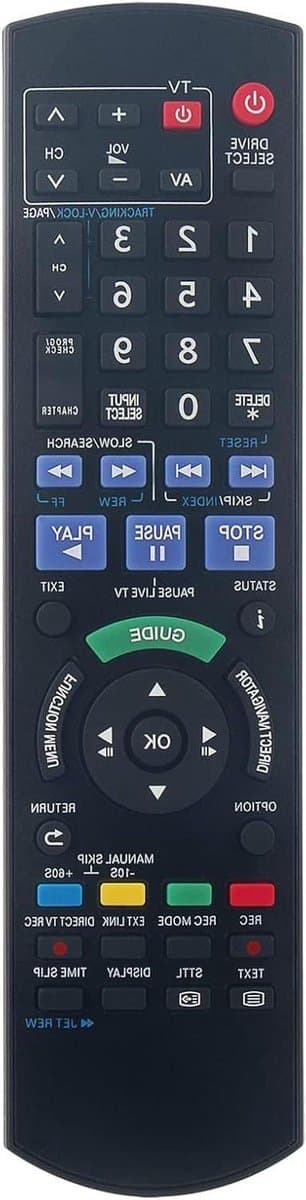 Vervang Afstandsbediening - Universele Bediening - TV Bediening - Direct Gebruiksklaar - 10 Meter Bereik - Zwart