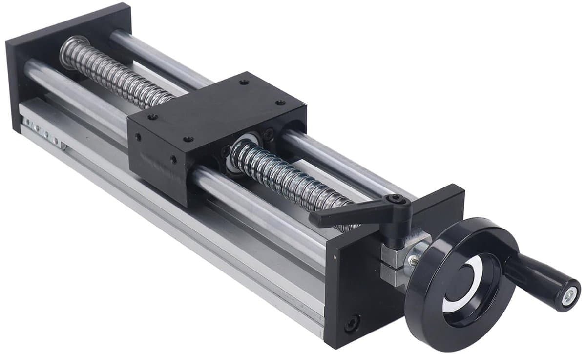 Allecto - Lineaire Bewegingsrailgeleider - Hoge Precisie Actuator - 200 mm Slag - Kogelomloopspindel - Geschikt voor Doe-het-zelf CNC-router - ...