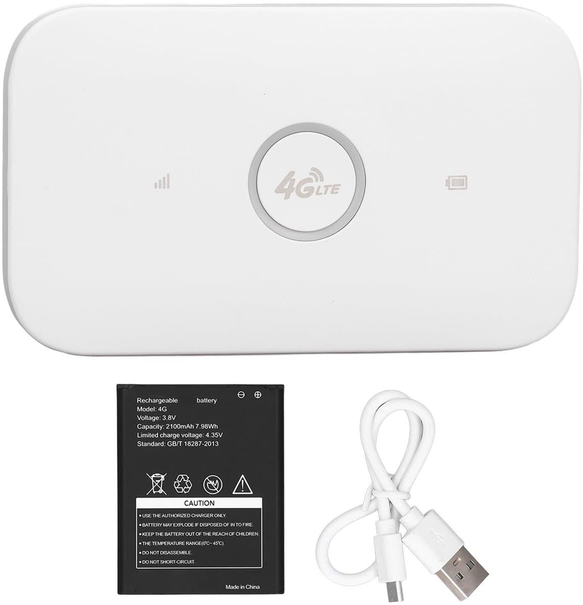Dailygoody - Mobiele Hotspot Router - 4G LTE Draagbare WiFi - 300Mbps Snelheid - Geschikt voor 10 Gebruikers - Ideaal voor Thuis en Reizen - Compact f...