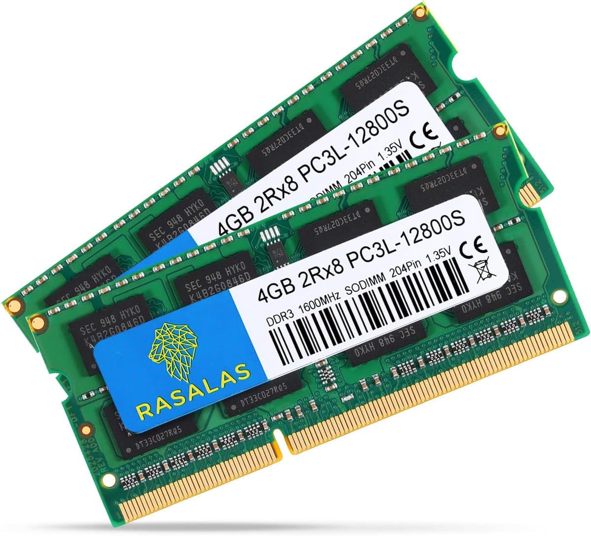 Laptop Geheugen Module - Werkgeheugen Uitbreiding - Computer Upgrade - DDR3L 1600MHz - SO-DIMM - Groen