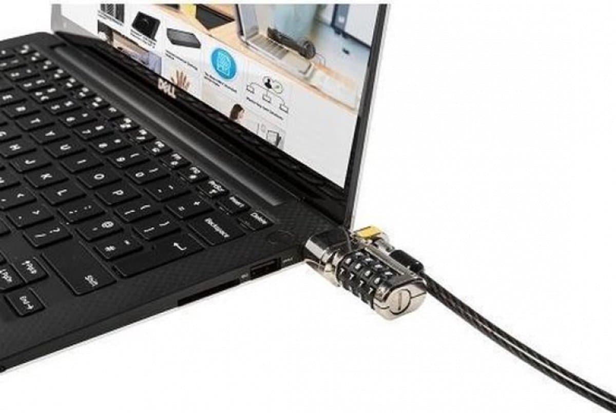 DELL 461-AAEU kabelslot zwart, roestvrijstaal 1,8 m