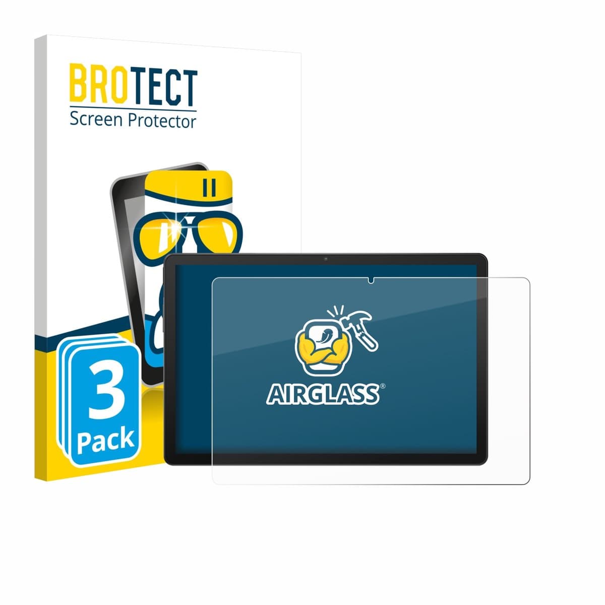 Screenprotector 3 Stuks voor Sunmi CPad 11" Beschermglas transparant
