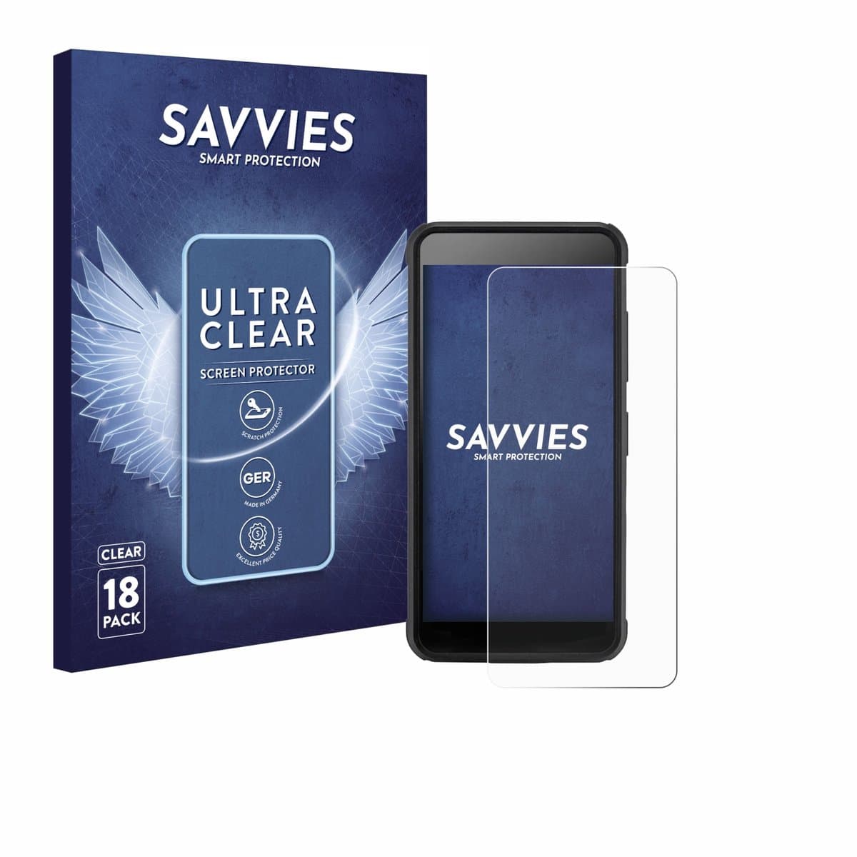 Savvies - Screenprotector voor SkyCaddie Pro 4X - Folie Beschermfolie transparant 18 Stuks