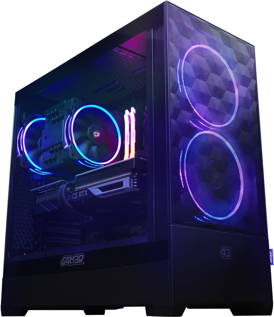 G4M3R® Hero – AMD Ryzen 7 7800X3D - RTX 5060 Ti - 32GB RAM - 1 TB SSD - ARGB-verlichting – High End Gaming-PC