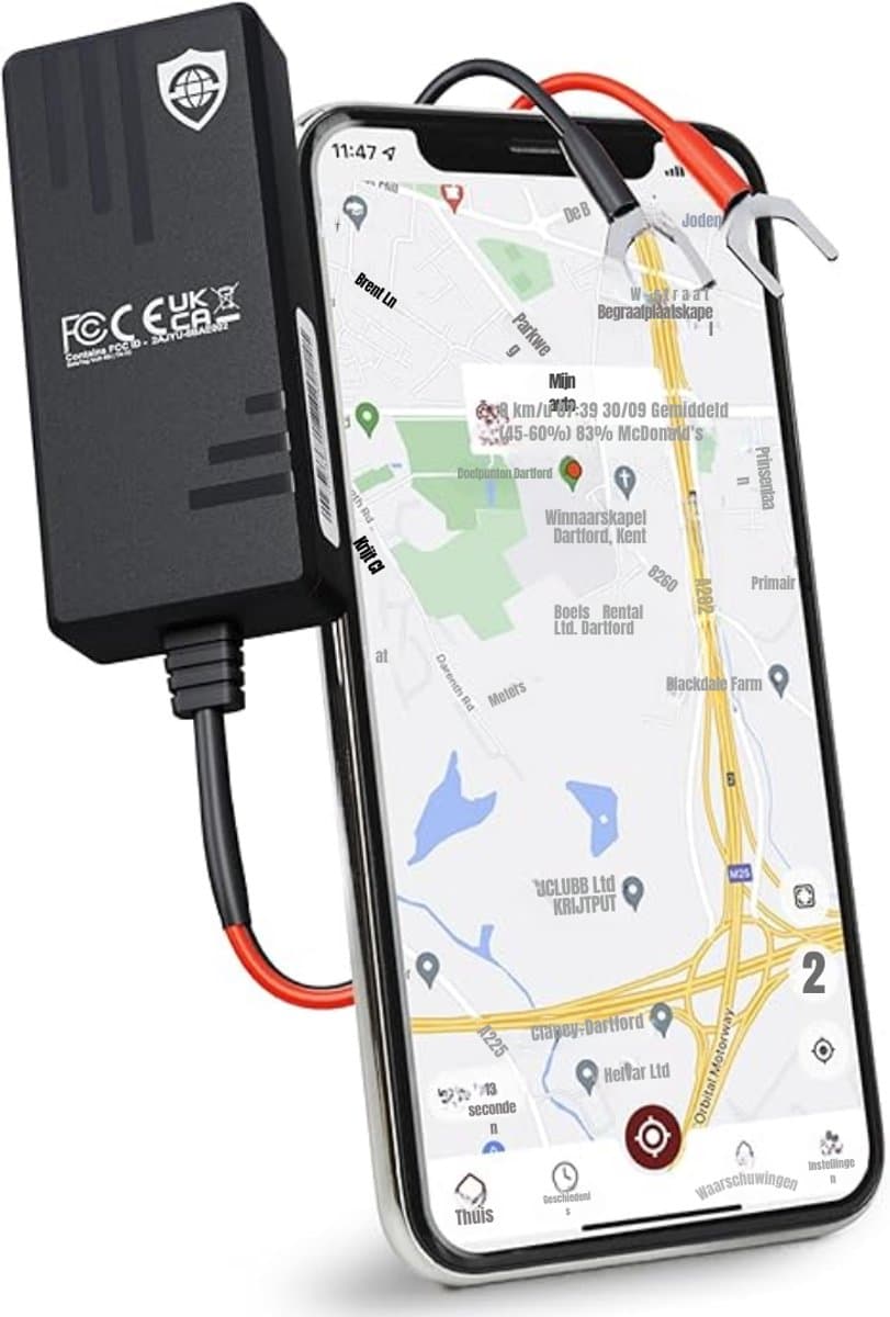 MMP®GPS Tracker fiets - GPS Tracker - GPS Trackers - Zwart - 8cm x 3cm x 2cm