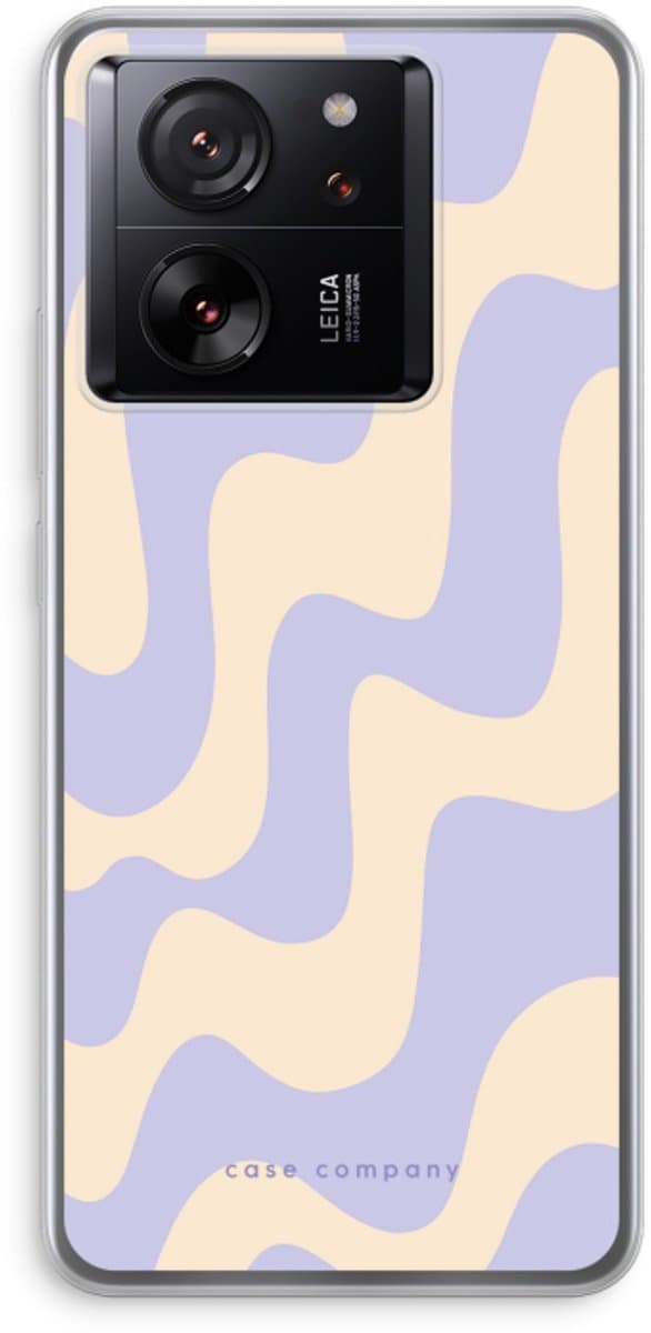 Case Company® - Hoesje geschikt voor Xiaomi 13T Pro hoesje - Flow - Soft Cover Telefoonhoesje - Bescherming aan alle Kanten en Schermrand