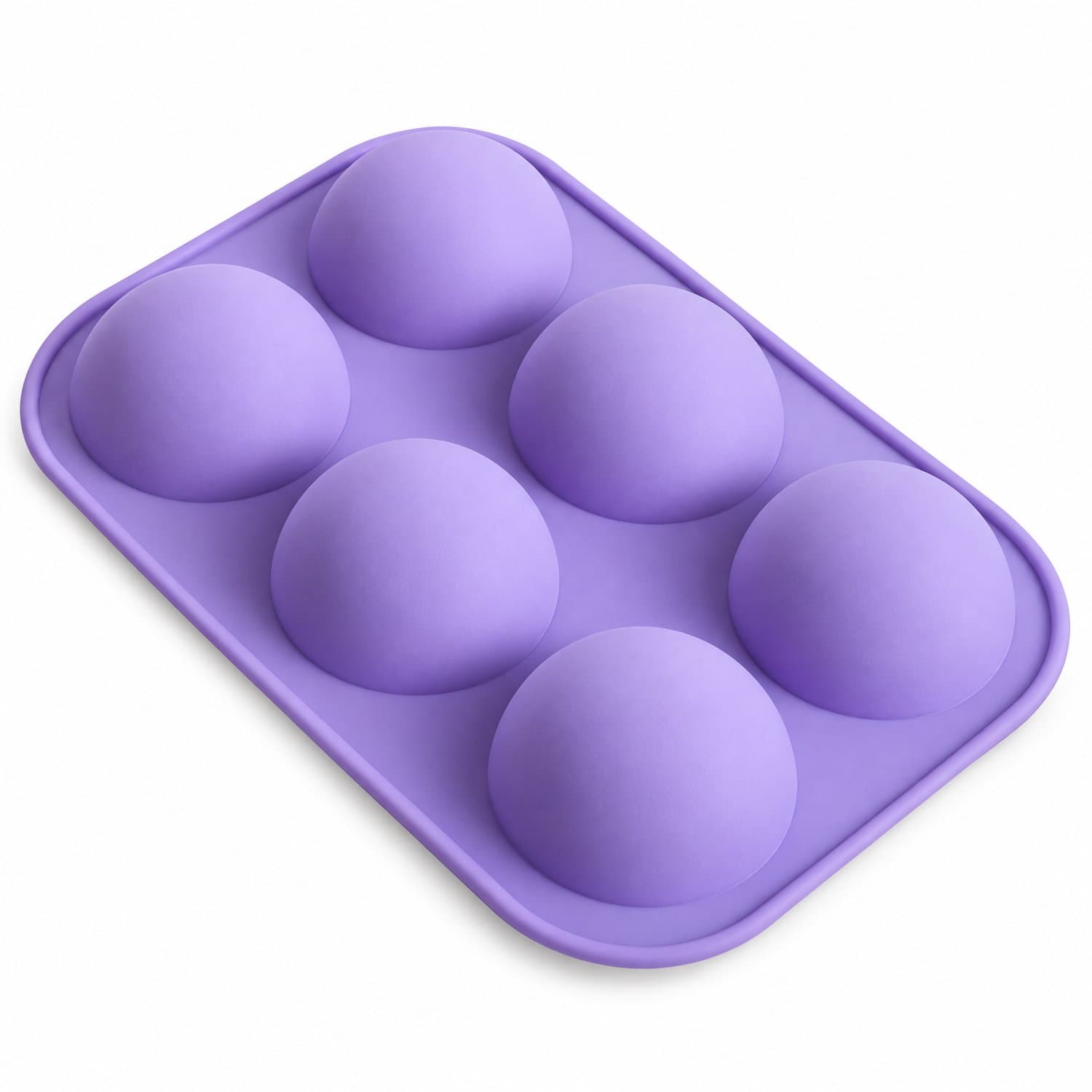 BukkitBow - Siliconen Bakvorm 6 Halve Bollen - Brownies/Cupcakevorm/cakevorm/ Bak&Pan decoraties
