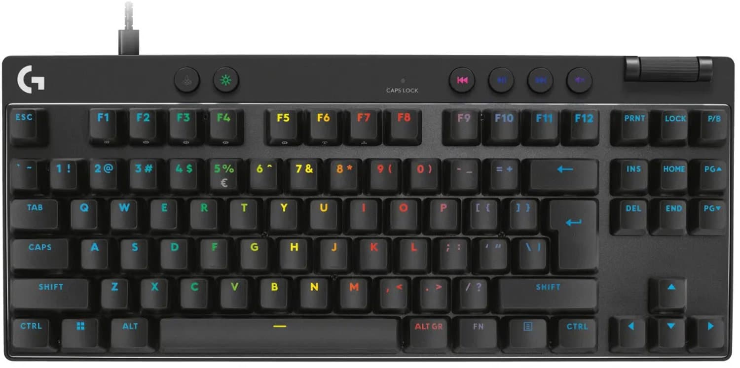 Logitech G Pro X TKL Rapid Gaming Toetsenbord Zwart Qwerty