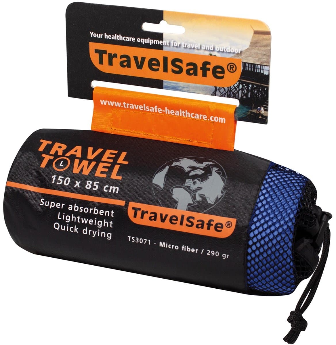 Travelsafe Traveltowel - Microfibre - 85x150cm - L