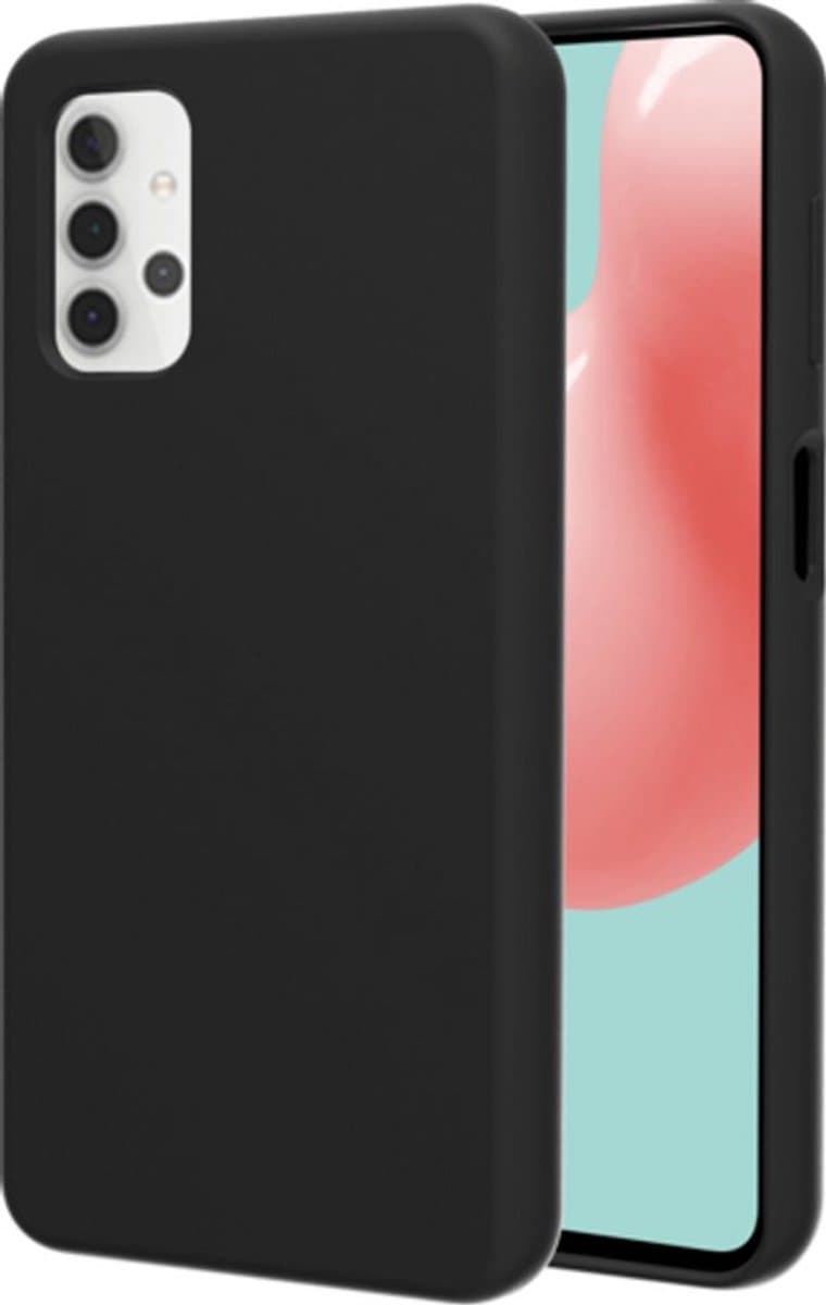 MH by Azuri liquid silicon cover - zwart - voor Samsung Galaxy A32