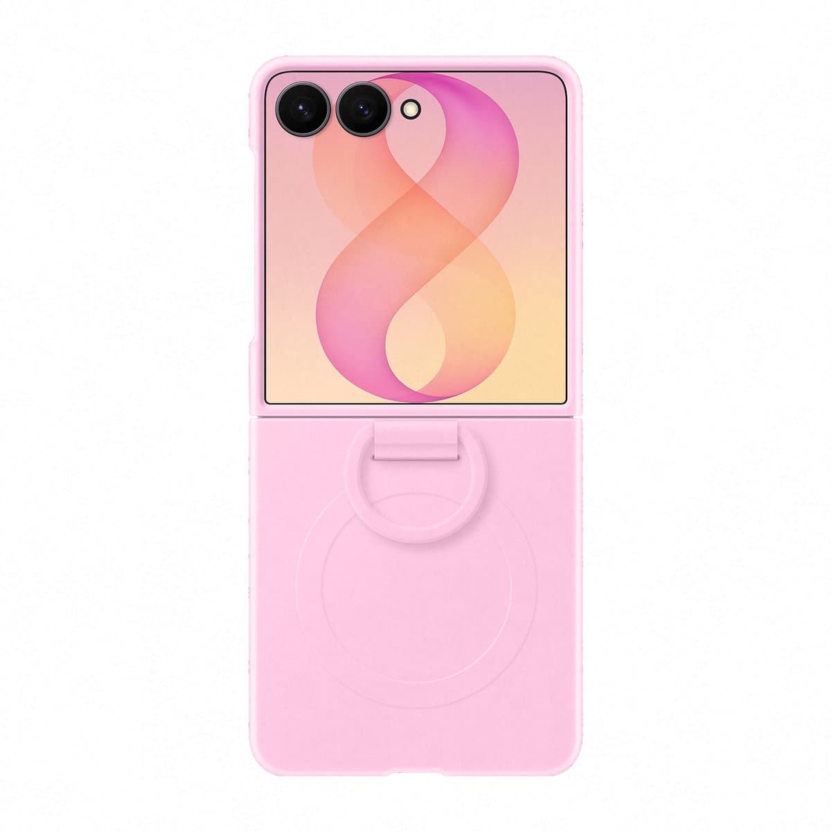 Samsung Galaxy Z Flip8 Hoesje - Silicone Ring Magnet - Roze