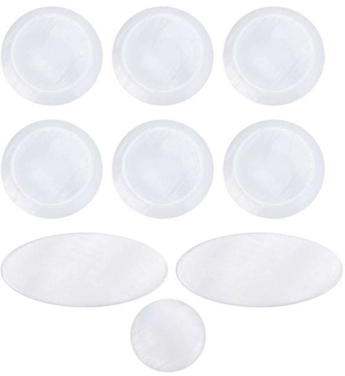 Sleutelknop Inlays - 9 Stuks/set - Vervanging Alt/Tenor/Sopraan Saxofoon - Hard Materiaal - Decoratie - Wit Shell