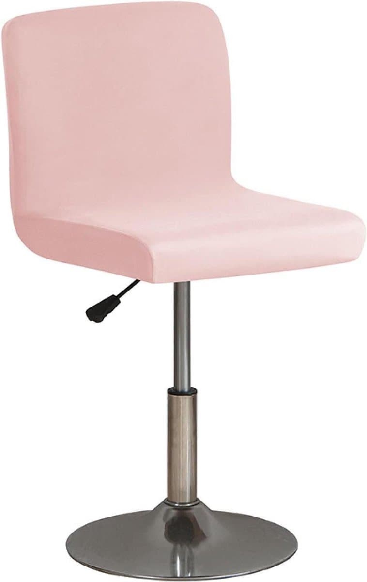 Barkruk Hoezen - Stoelhoezen Meubelhoezen - Meubels Beschermen - Elastisch Materiaal - 2-delige set - Roze