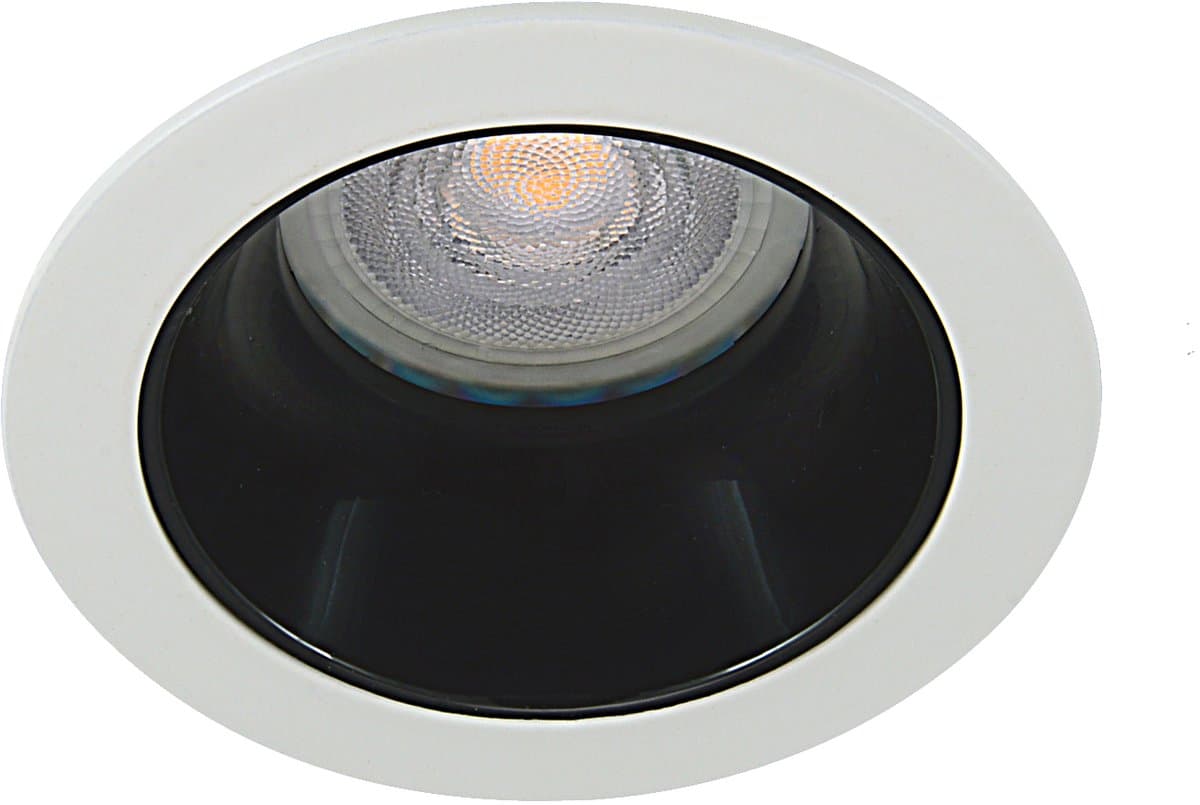Dimtone inbouwspot Dries -Verdiept Wit -Philips Warm Glow -Dimbaar -3.7W -Philips LED