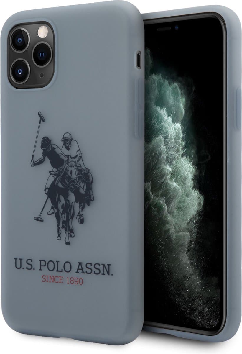 US Polo Apple iPhone 11 Pro Blauw Backcover hoesje - Groot paard