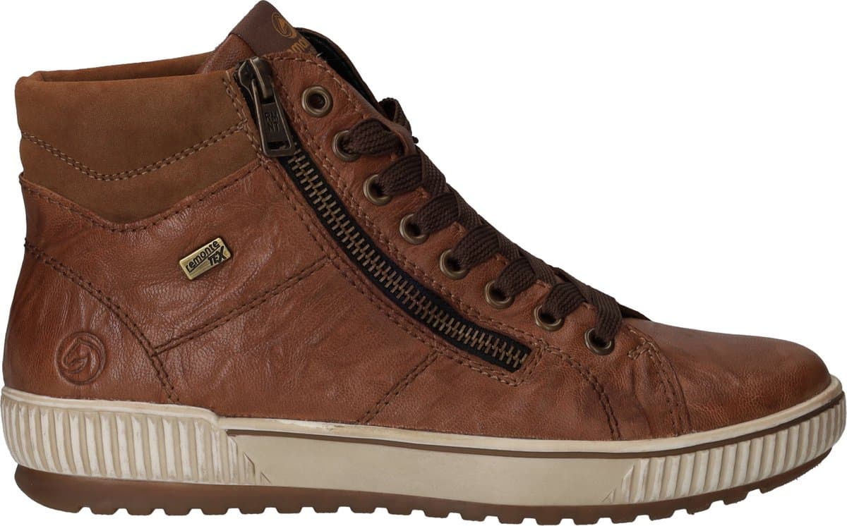 Remonte Veterboots cognac Leer - Maat 36