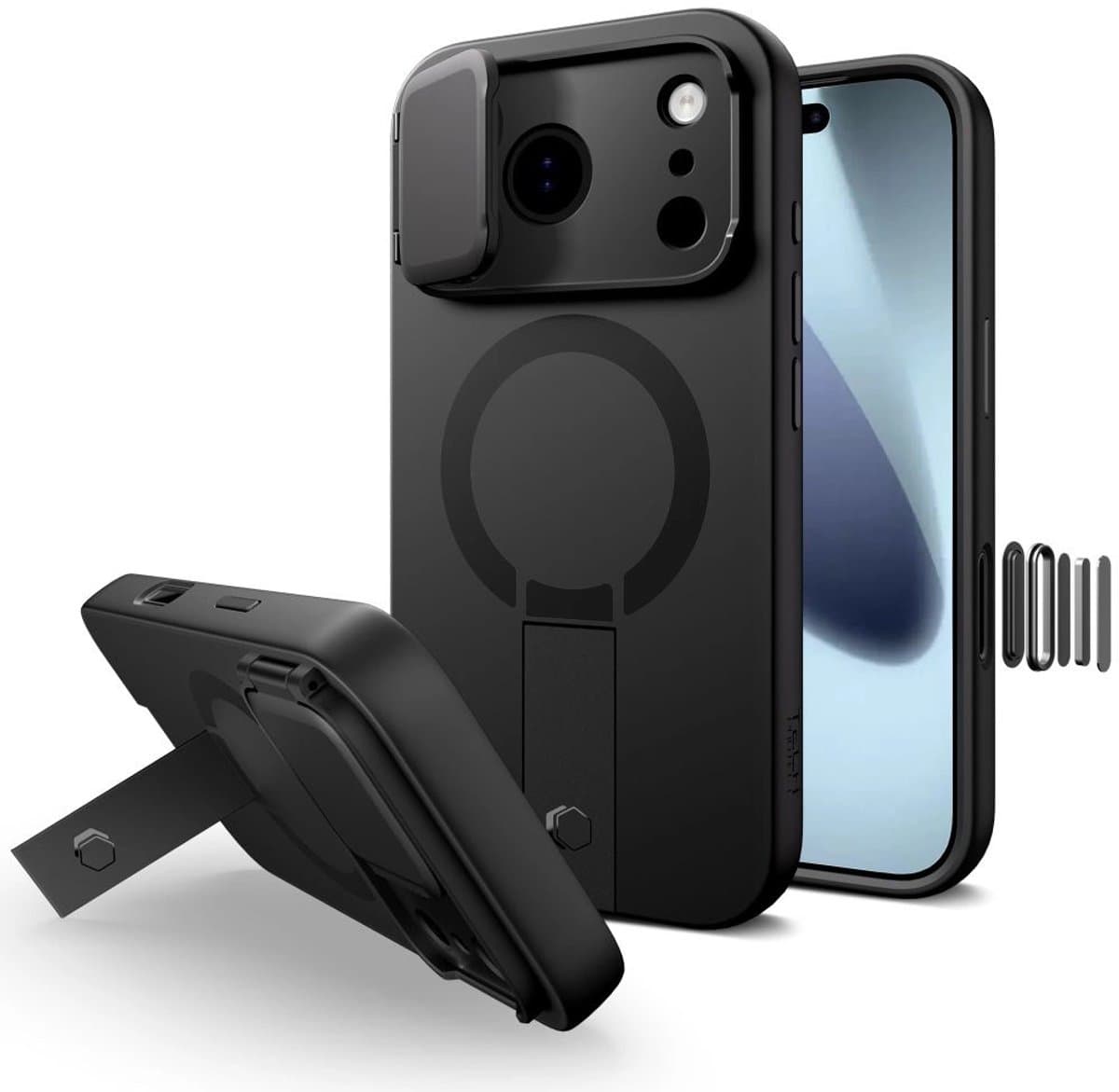 Tech-Protect Kevlar Aura Hoesje Voor Iphone 17 Pro Magsafe Glasbescherming