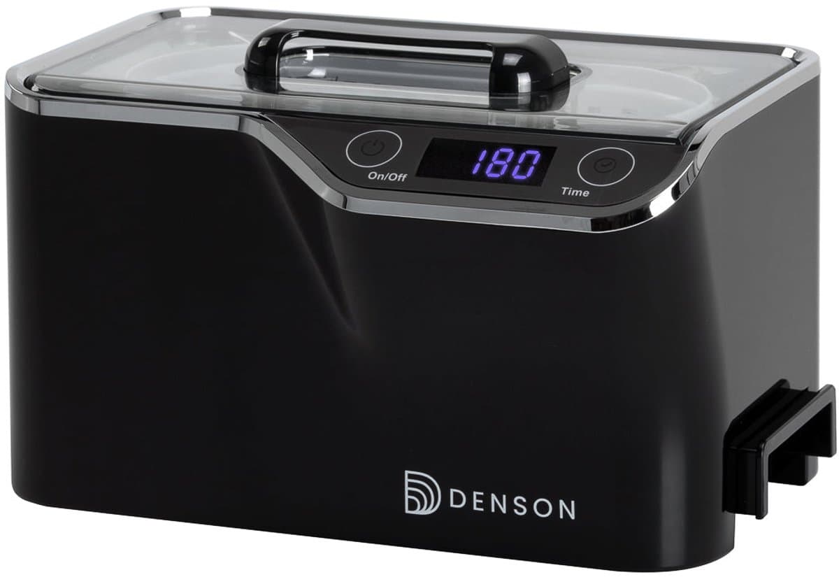 Denson Ultrasone Reiniger Zwart 0,6 Liter – Compacte Professionele Reiniging voor Cosmetische, Medische en Tandheelkundige Instrumenten