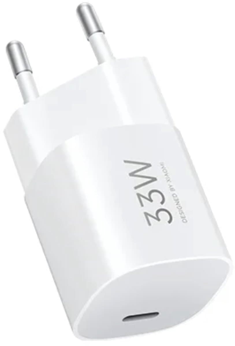 Xiaomi 33W Nano Power Adapter - USB-C Snellader - Power Delivery - Compact Nano Design - EU Stekker - Geschikt voor Xiaomi & andere USB-C apparaten - Veilig opladen met oververhittingsbeveiliging