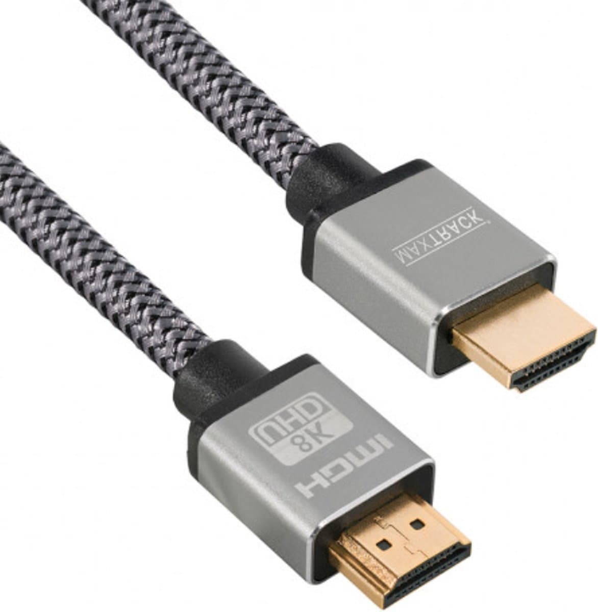 Maxtrack C 221-2 HNL HDMI-kabel HDMI Aansluitkabel HDMI-A-stekker, HDMI-A-stekker 2.00 m Zwart 8K UHD