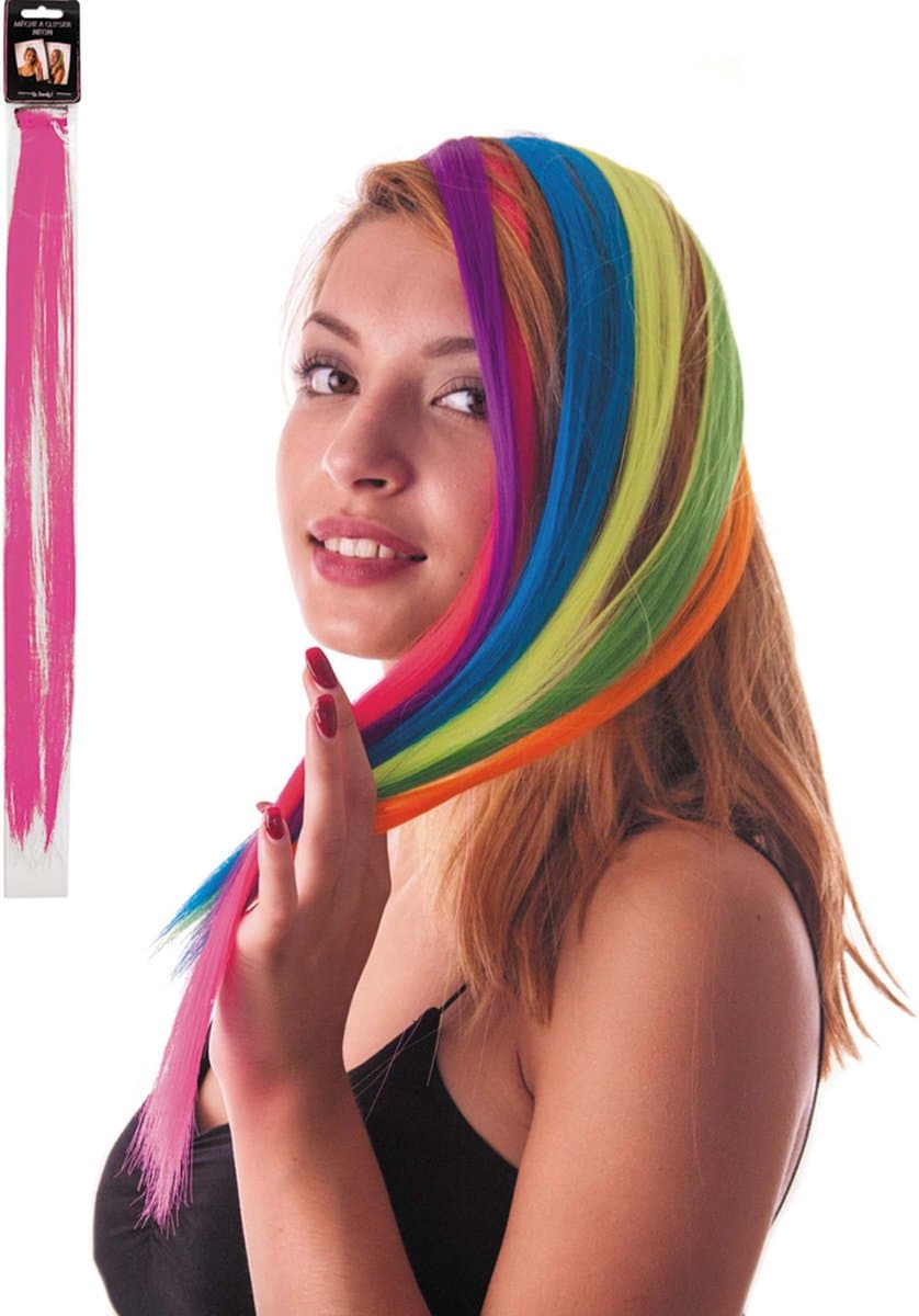 PARTYPRO - Roze haar extension clip