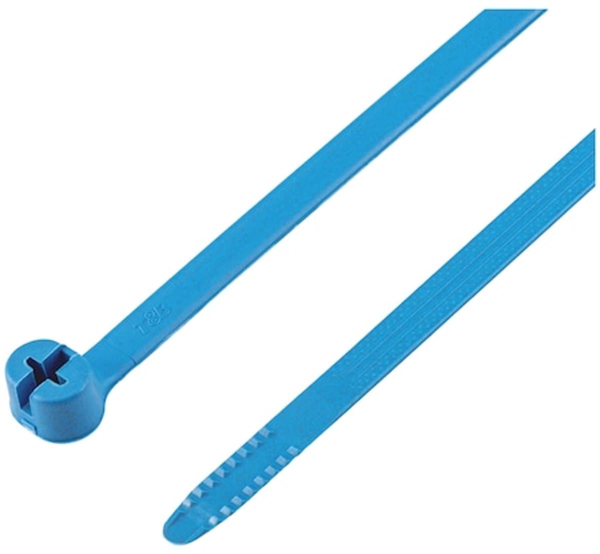 Wurth - Kabelbinder KBL D PA metalen vergr detect.br blauw - Kabelbinder KBL D gemaakt van polyamide met metalen tong detecteerbaar, blauw x 50 st