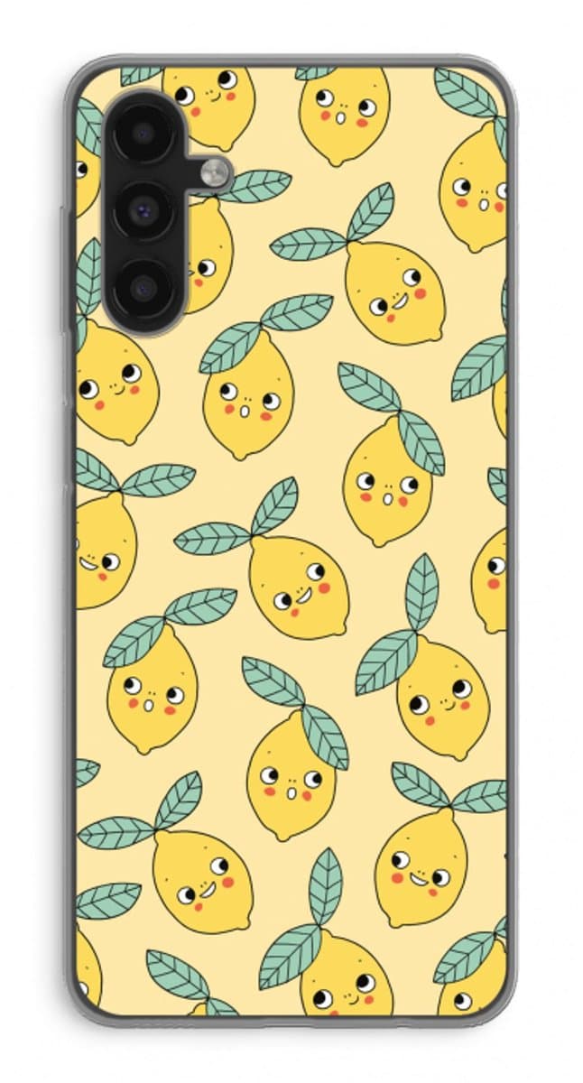 Case Company® - Hoesje geschikt voor Samsung Galaxy A04s hoesje - Citroenen - Soft Cover Telefoonhoesje - Bescherming aan alle Kanten en Schermrand