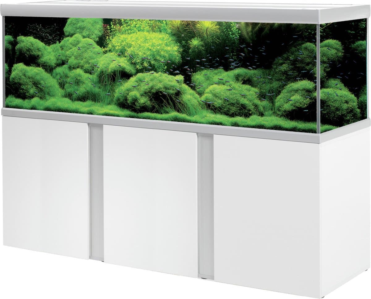 Akvastabil Fusion Aquarium 200 - Zilver/Wit - 200 x 60 x 64 cm - Ca. 720 L