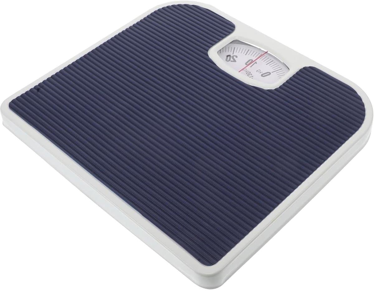 Mechanische Lichaamsweegschaal - Analoge Weegschaal Badkamer - Gezondheid Monitoren - Hoge Precisie Meting - 26.8 cm - Donkerblauw