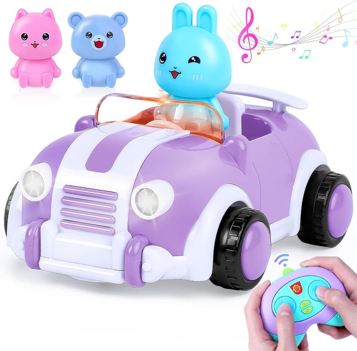 Op afstand bestuurbare auto - Speelgoedauto kind - Kinderspel plezier - Met licht muziek