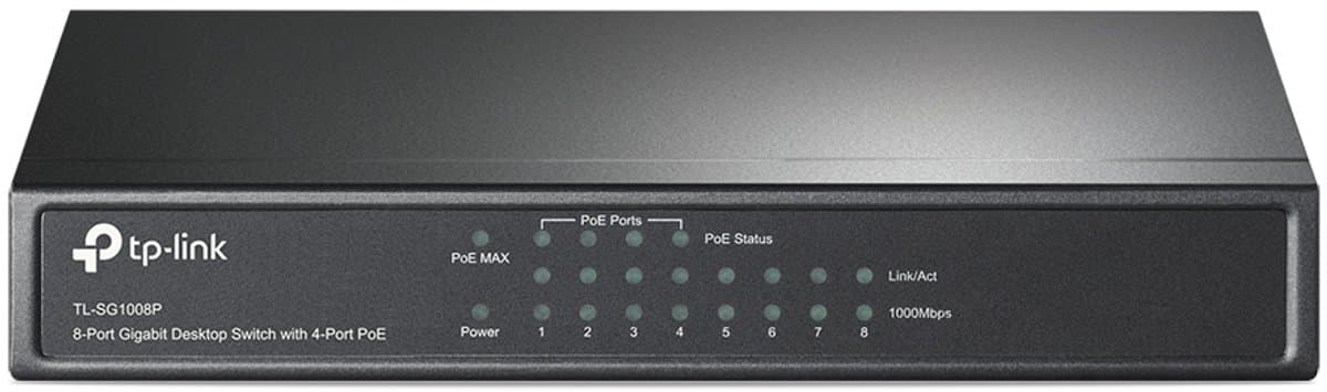 TP-Link TL-SG1008P netwerk-switch Unmanaged Gigabit Ethernet (10/100/1000) Power over Ethernet (PoE) Hazelnoot