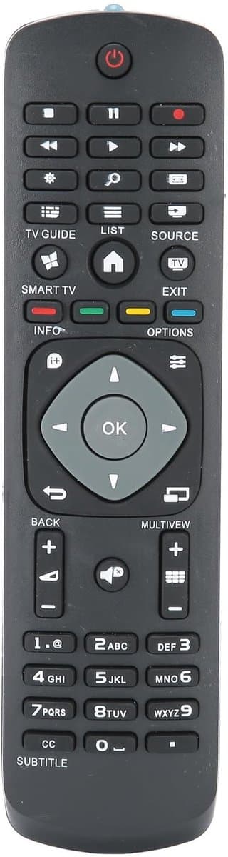 Allecto - Universele Afstandsbediening - Compatibel met Philips TV - Compact en gebruiksvriendelijk - Afstandsbediening voor LCD en LED - Ideaal v