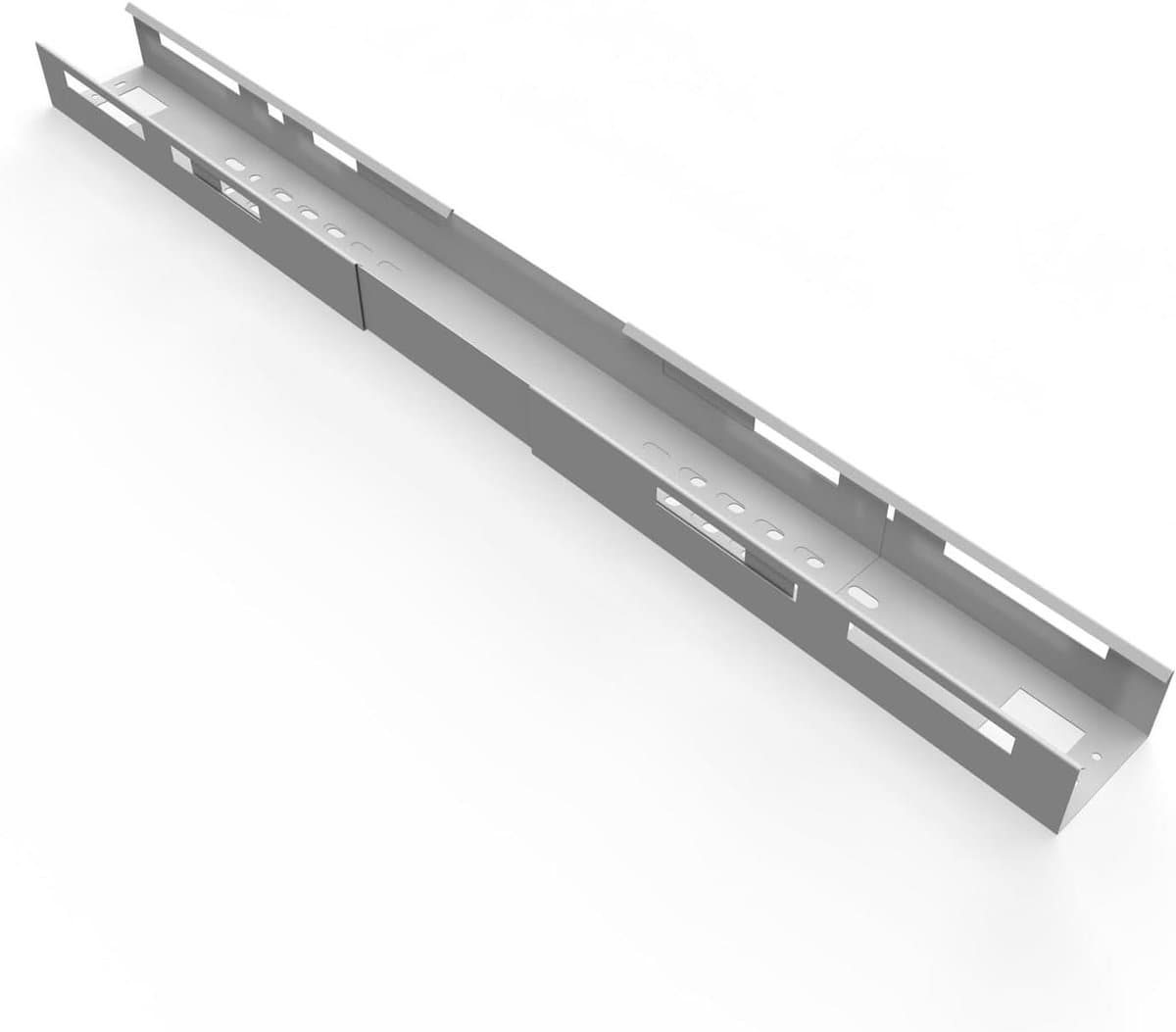 Kabelgoot Beam - Kabelgeleider Bureau - Werkplek Organiseren - Flexibel Verstelbaar - 110-170 cm - Zilver