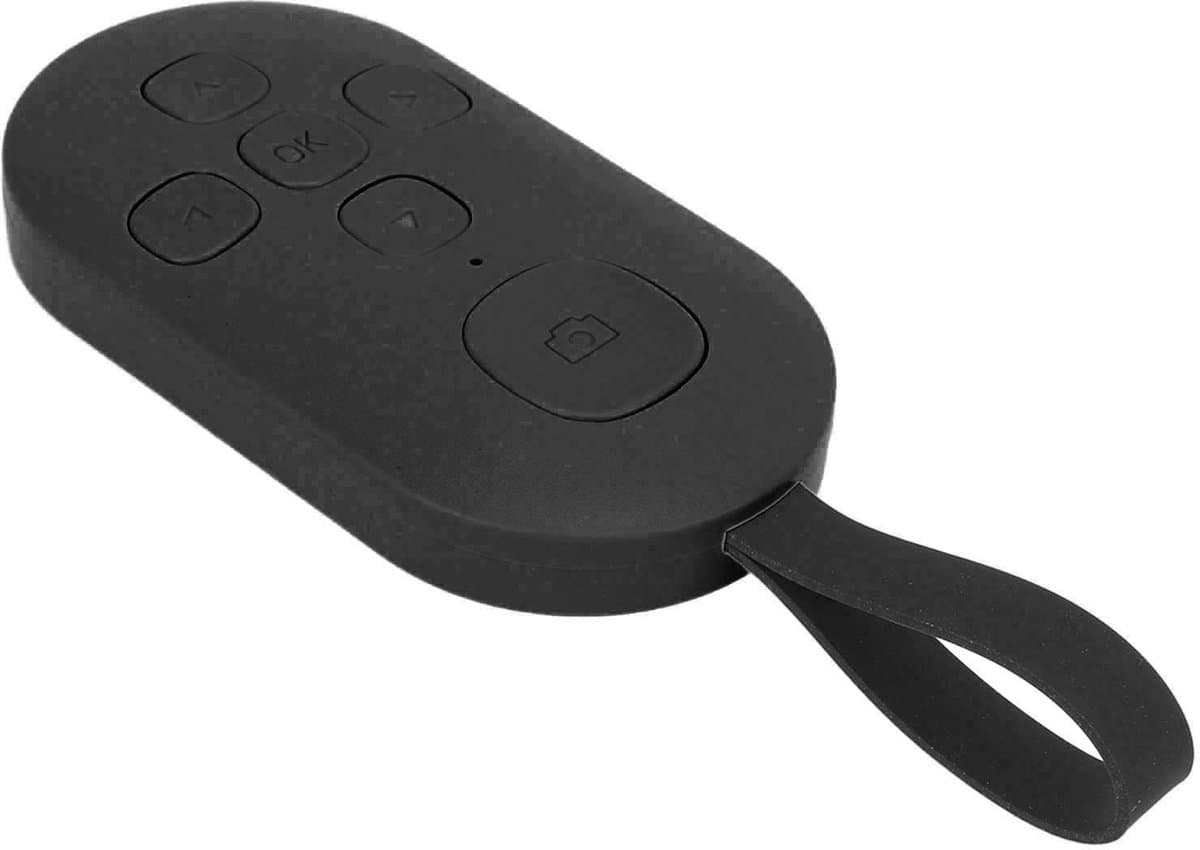 Dailygoody - Bluetooth Afstandsbediening - Paginaturner - Oplaadbare Videocontroller - Zwart - Selfie-knop - Geschikt voor TikTok - Compact forma