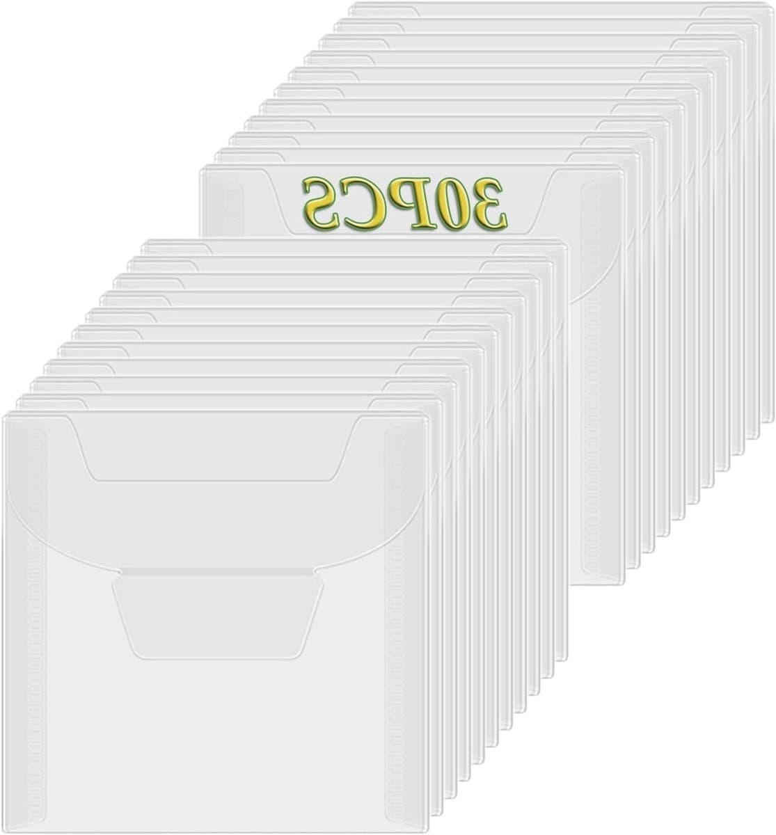 30 Stuks Resealable Duidelijke Plastic Zakjes voor Stempels en Snijmessen - Ideaal voor Scrapbooking, Knutselen en Organiseren van Creatieve Materialen