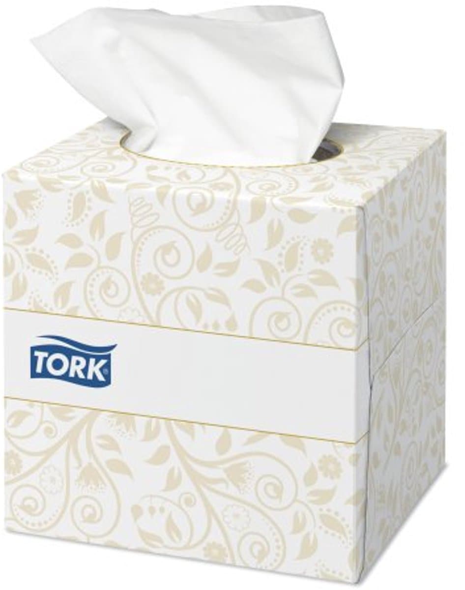 Tork Premium 100-Pak Gezichtsreinigingsdoekjes Extra Soft 2-Laags (30 Stuks) - Tork CH570