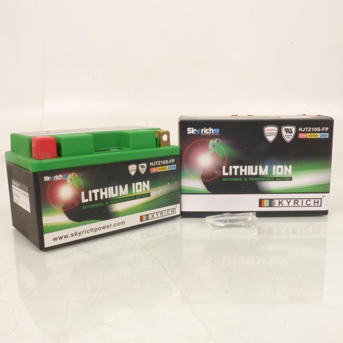lithium skyrich voor moto kawasaki 1000 ninja h2r 2015 à 2017 ytz10s / hjtz10s-fp / 12v 8.6ah neuf