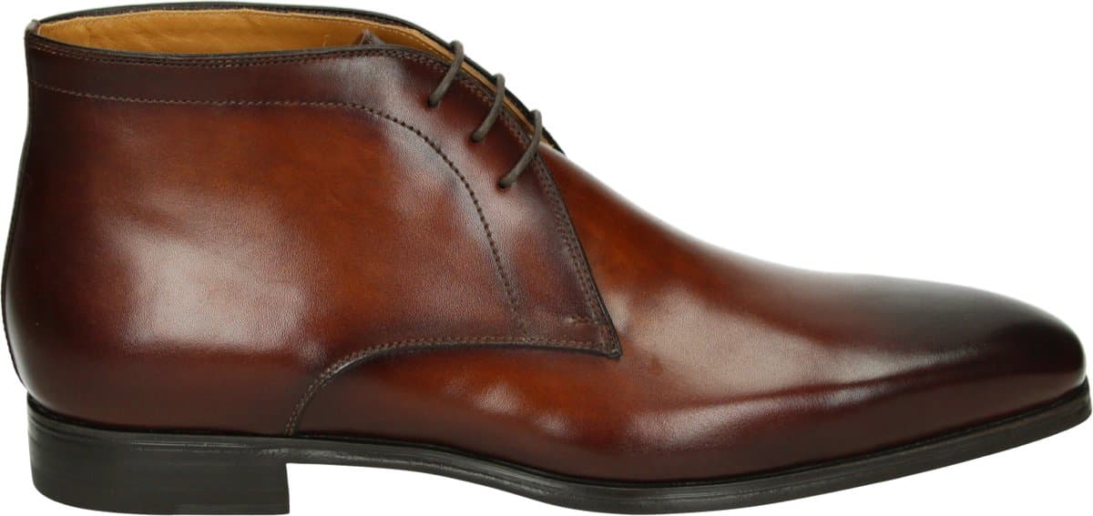 magnanni - 20105 - Nette herenschoenenBusiness half-hoog - Kleur: Cognac - Maat: 42.5