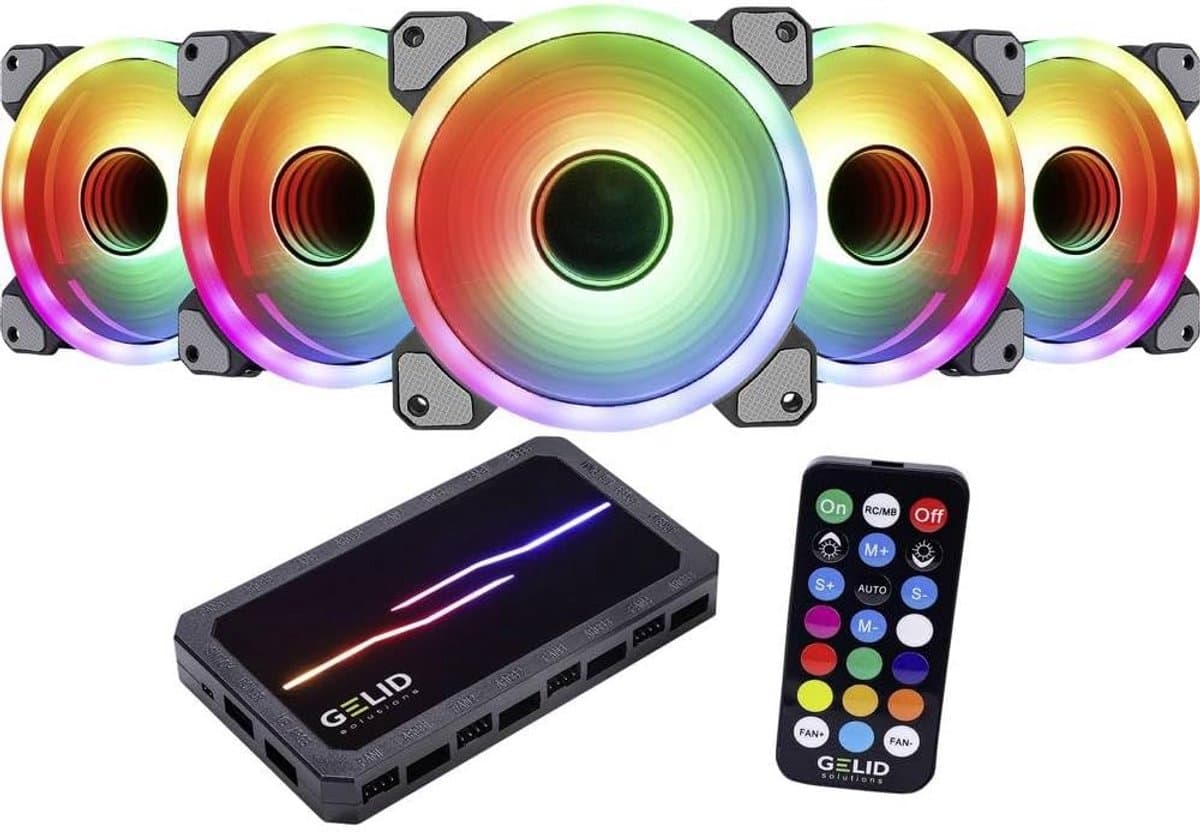 ARGB Ventilator en LED Strip Controller Bundel met 366 Lichtmodi
