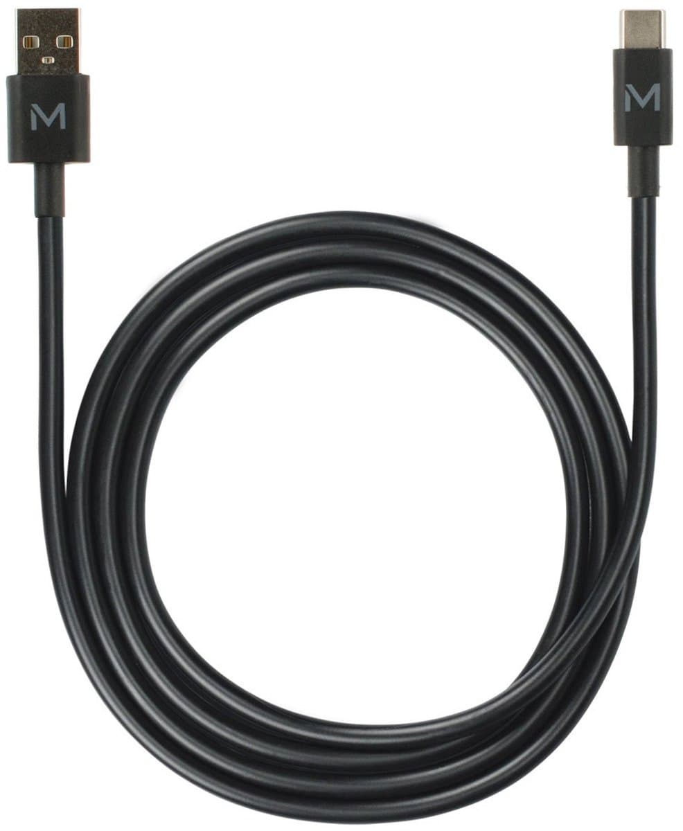 Mobilis 020013 USB-kabel 1 m USB A USB C Zwart