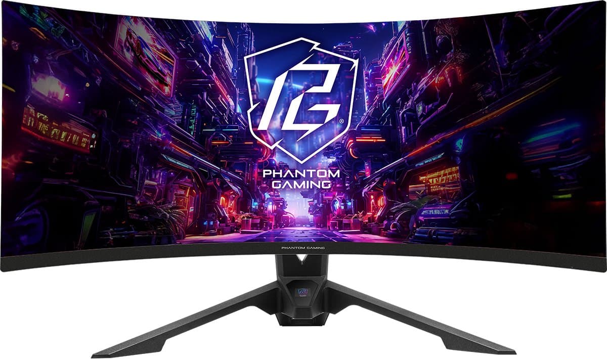 ASRock PGO34QRT3A - Gaming Monitor 34'' - VA - 3440 x 1440 WQHD - Gebogen (1500R) - 180 Hz - 1 ms - 500 cd/m² - 4000:1 - zwart
