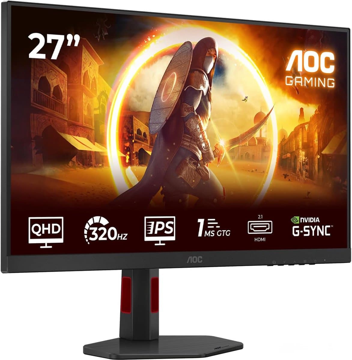 27 inch QHD Gaming Monitor 180Hz IPS Snel 1ms