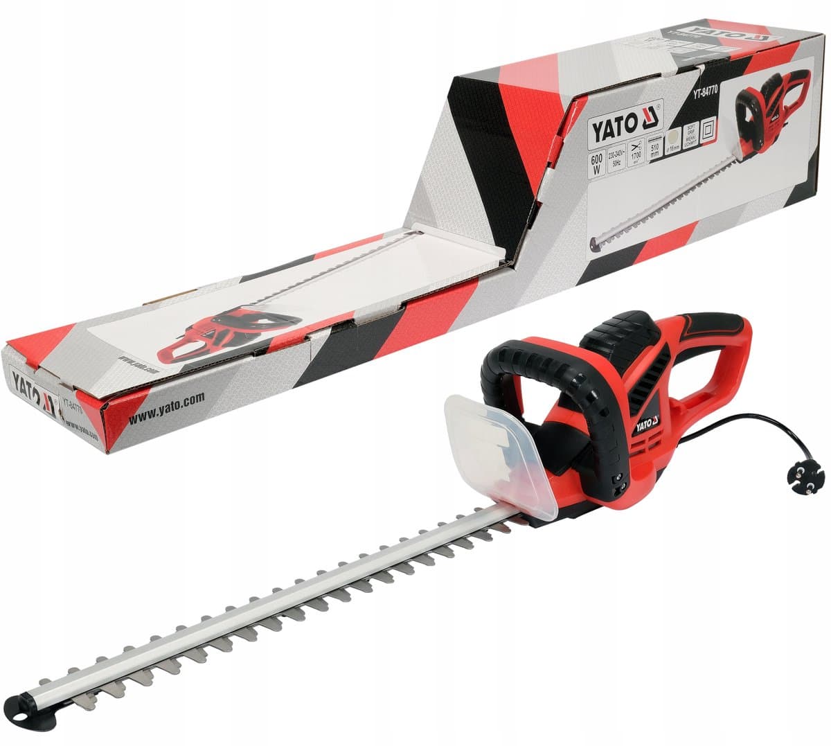 Elektrische heggenschaar 600W, 51cm - Krachtige snoei voor uw tuin