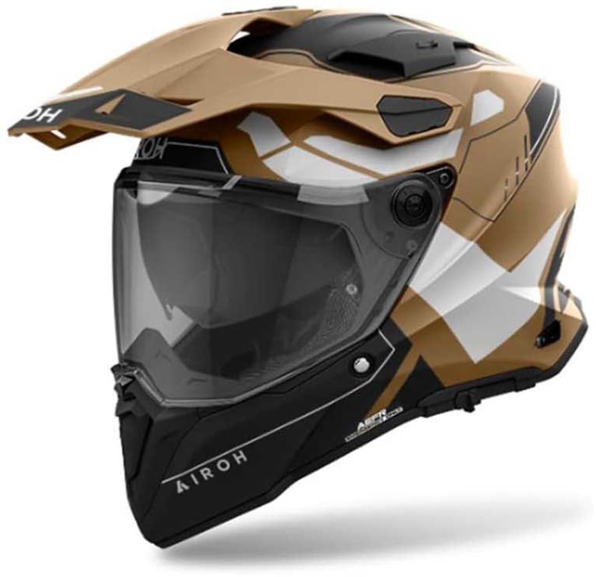 Airoh Commander 2 Reveal Sand Matt Adventure Helm - Maat L - Helm