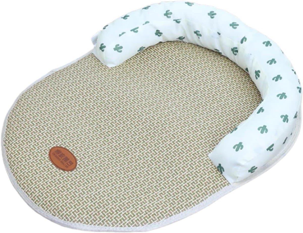 Koelmat Huisdieren - Verkoelend Kussen - Hitte Bestrijden - Ultra Ademend Mesh - 38x28 cm - Groen
